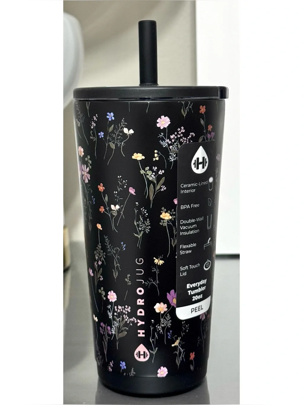 HydroJug Midnight Floral Everyday Tumbler